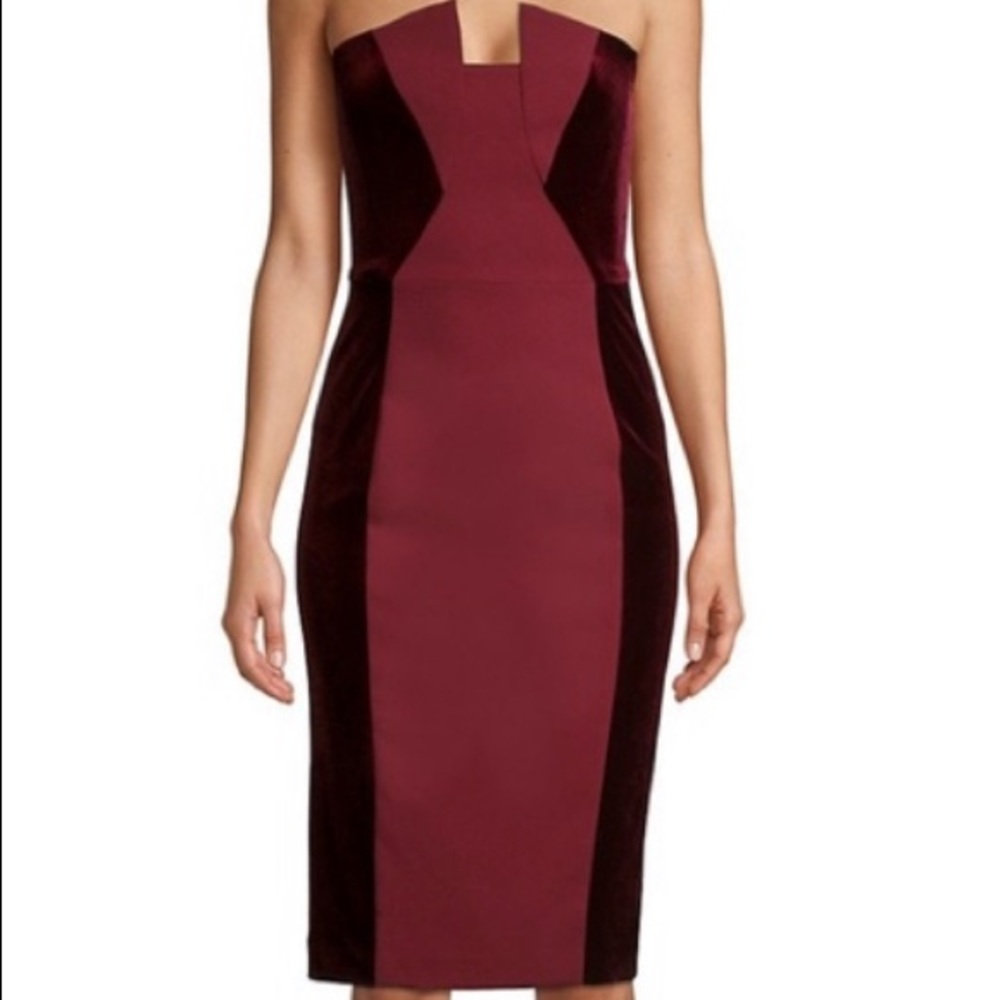 Black Halo Lena Color Block Sheath Dress Size O